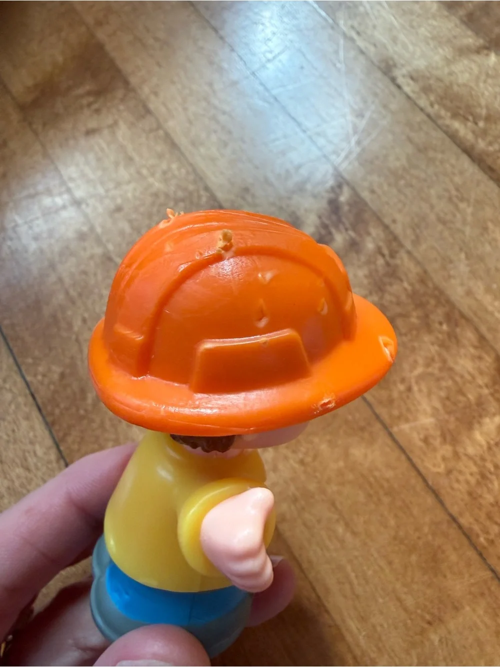 Fisher-Price Orange & Yellow Dump Truck with Construction Figure